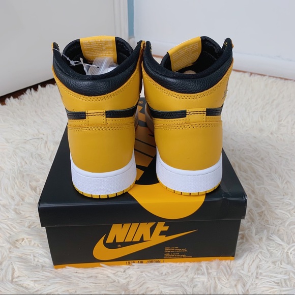 NEW Nike Air Jordan 1 Retro High OS GS Pollen Size 5Y / W6.5 - Picture 3 of 5